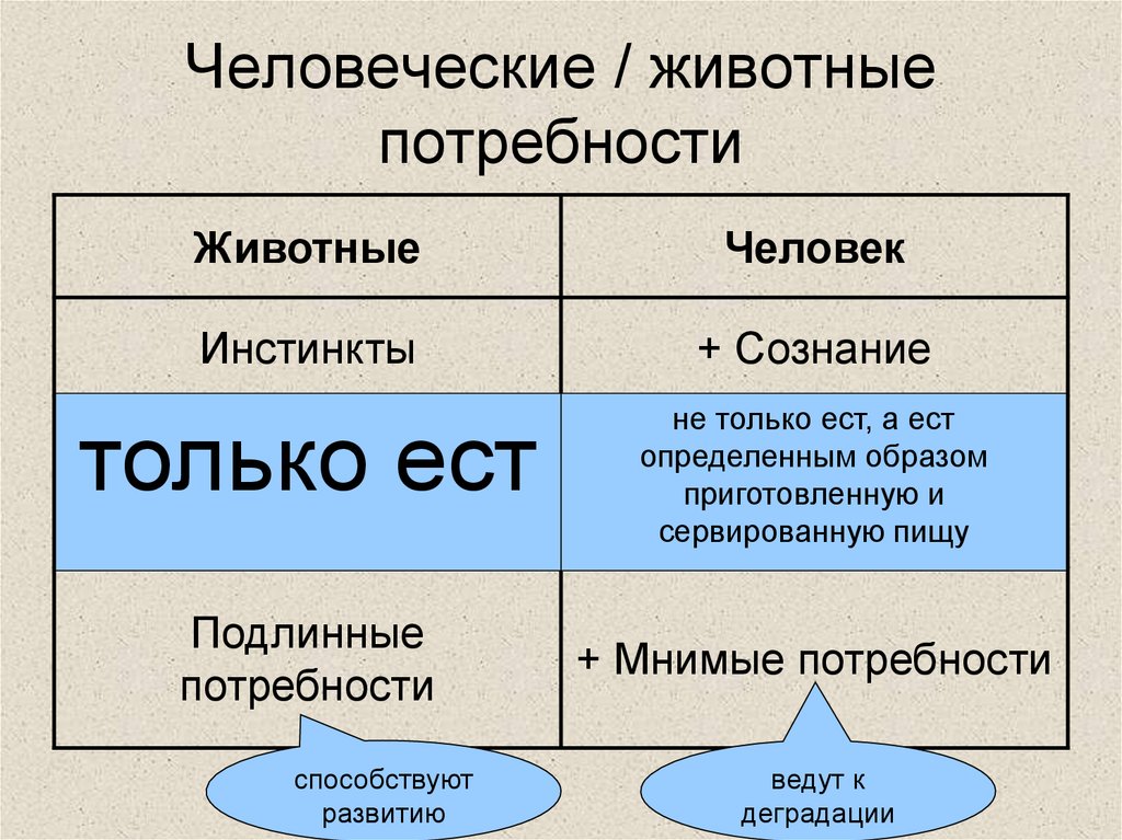 Мнимые потребности. Потребности животных. Подлинные и мнимые потребности человека. Потребности животных и человека. Примеры мнимых потребностей.