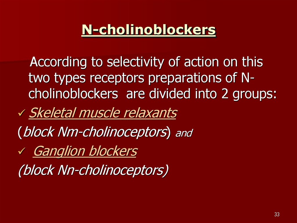 N-cholinoblockers
