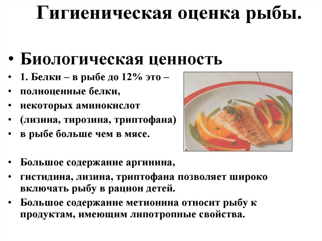 Гигиеническая оценка продуктов