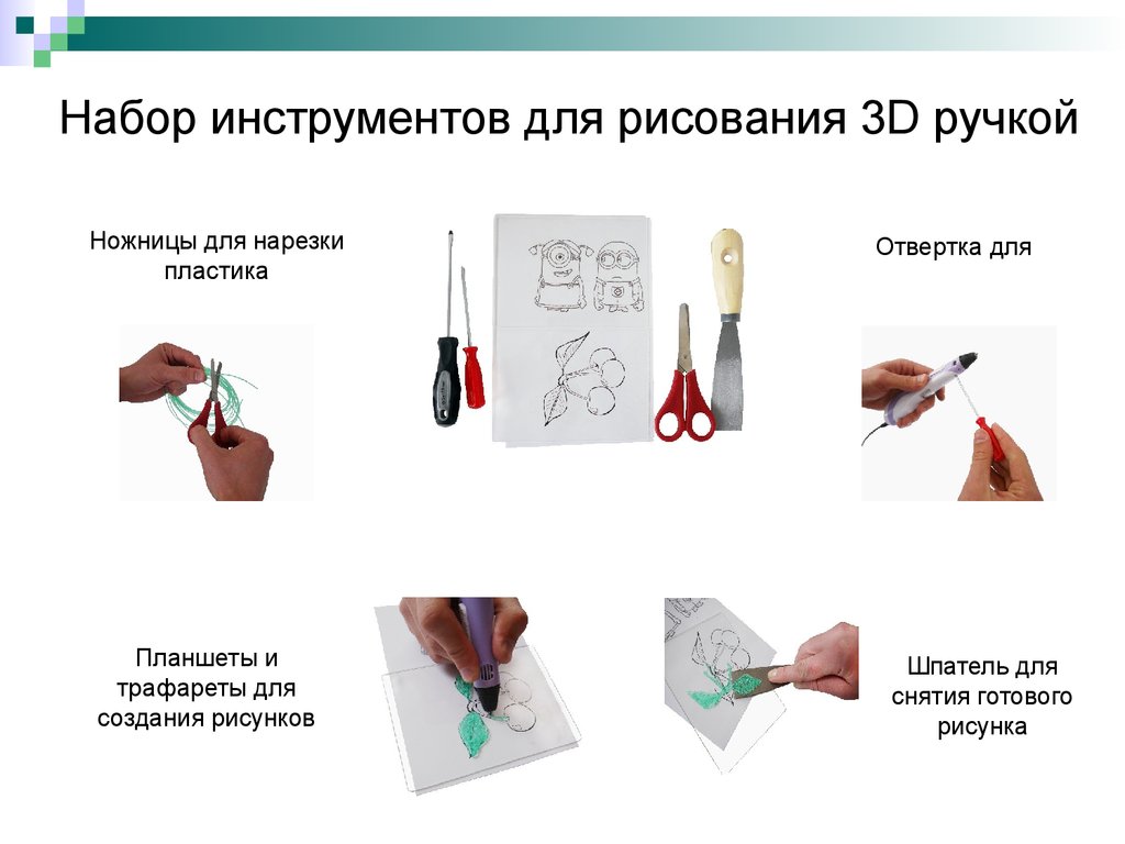 Набор инструментов для рисования 3D ручкой