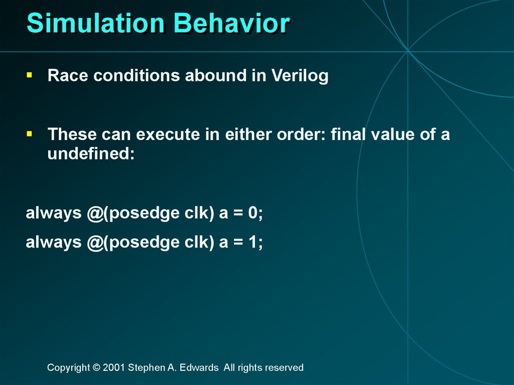 Simulation Behavior