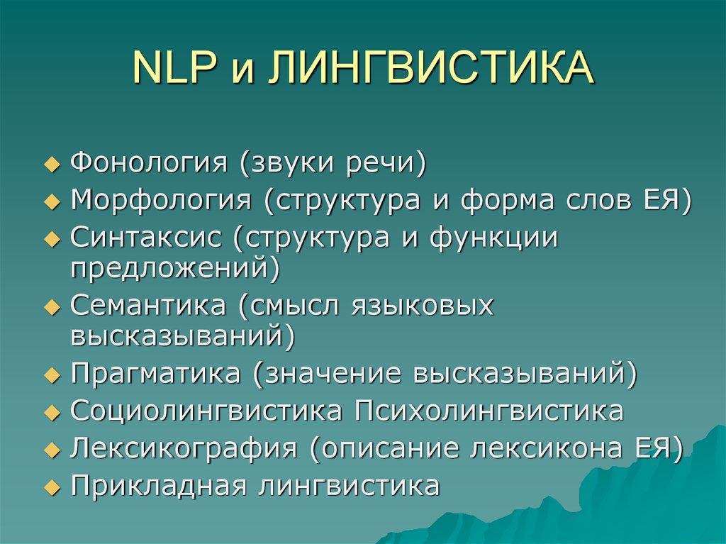 Естественного языка nlp