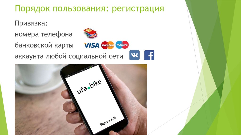 Порядок пользования: регистрация