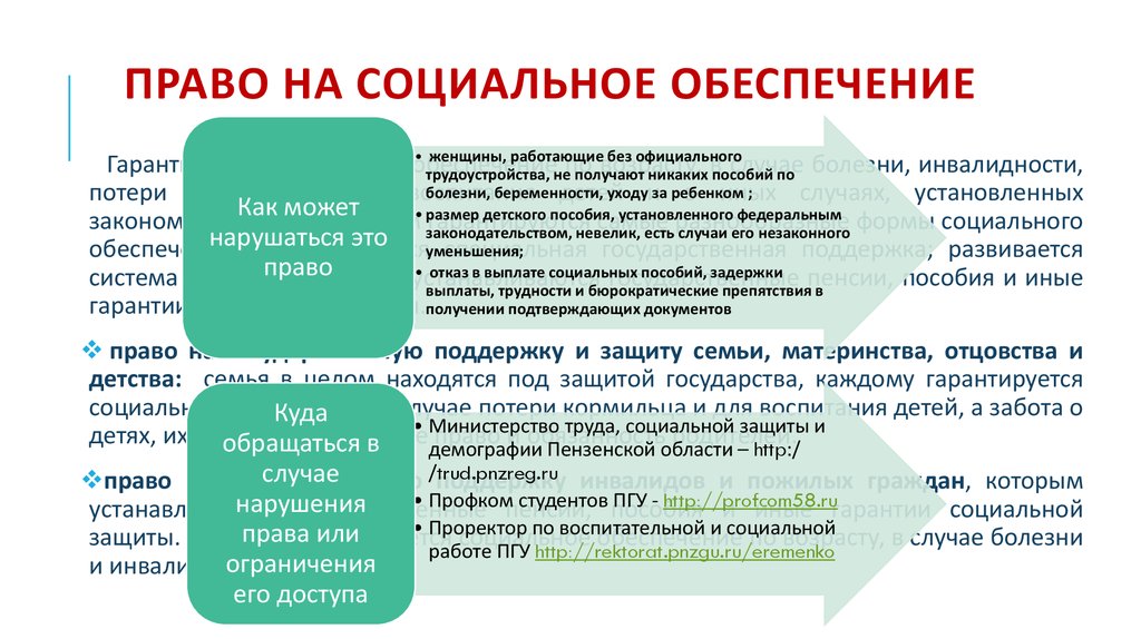 Презентация по обществу 9 кл социальные права