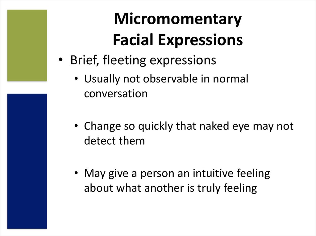 Micromomentary Facial Expressions