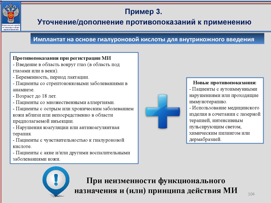 Противопоказания при регистрации МИ - Введение в область вокруг глаз (в область под глазами или в веки). - Беременность, период лактации. - Па