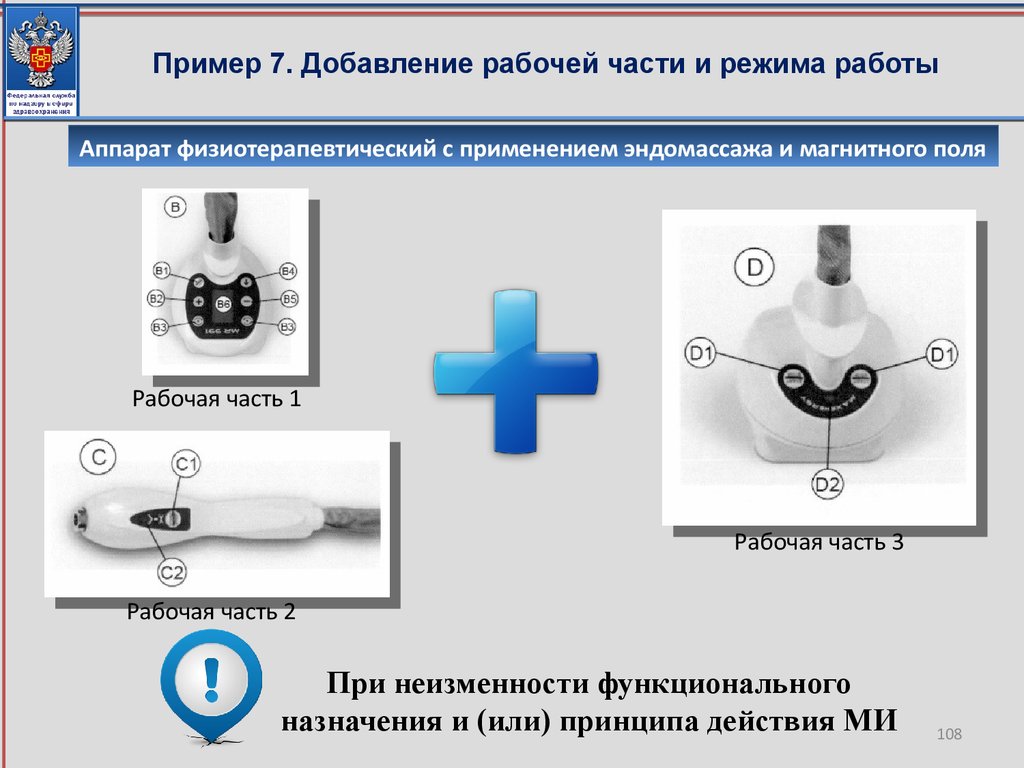 Режимы работы аппарата. Рабочая часть. Рабочая часть над.