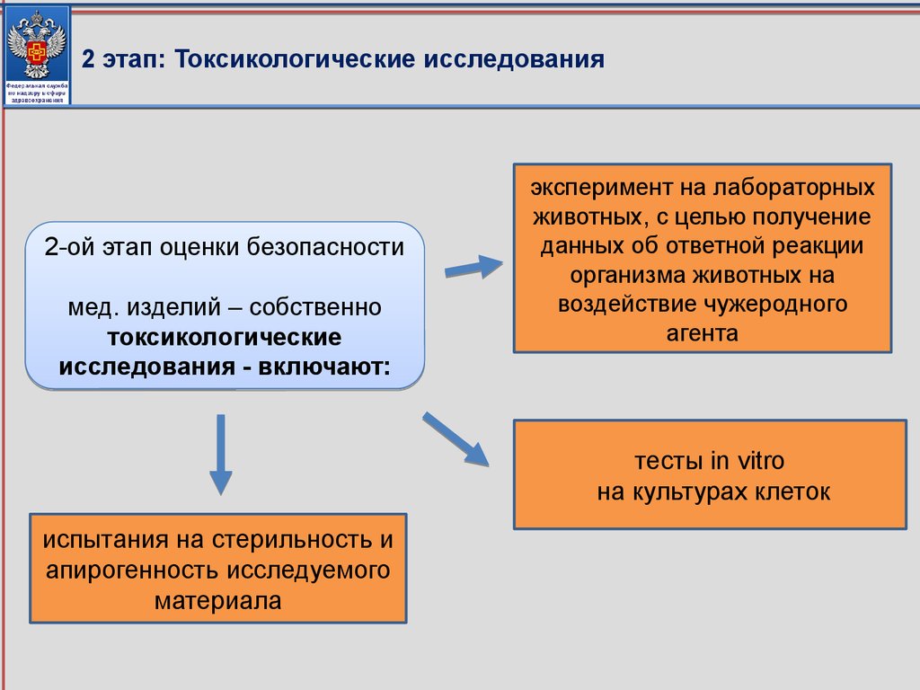 2 этап: Токсикологические исследования