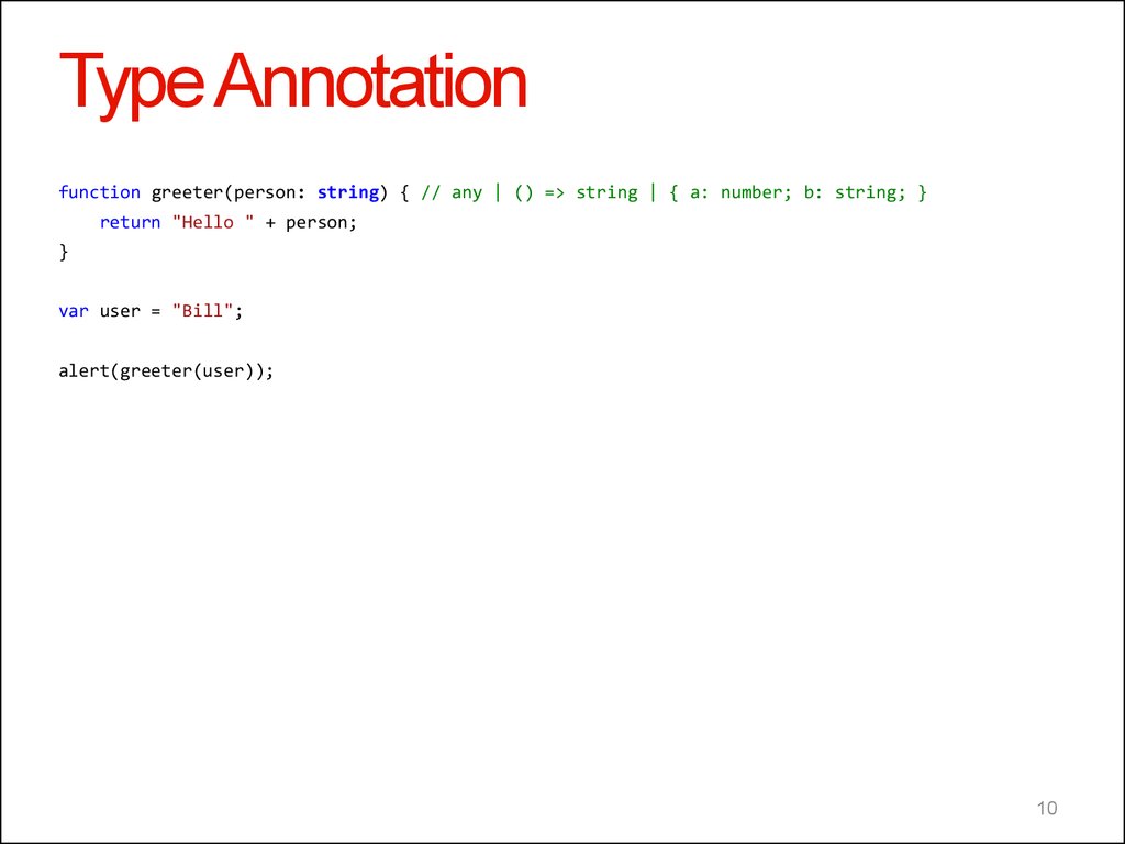 Type Annotation