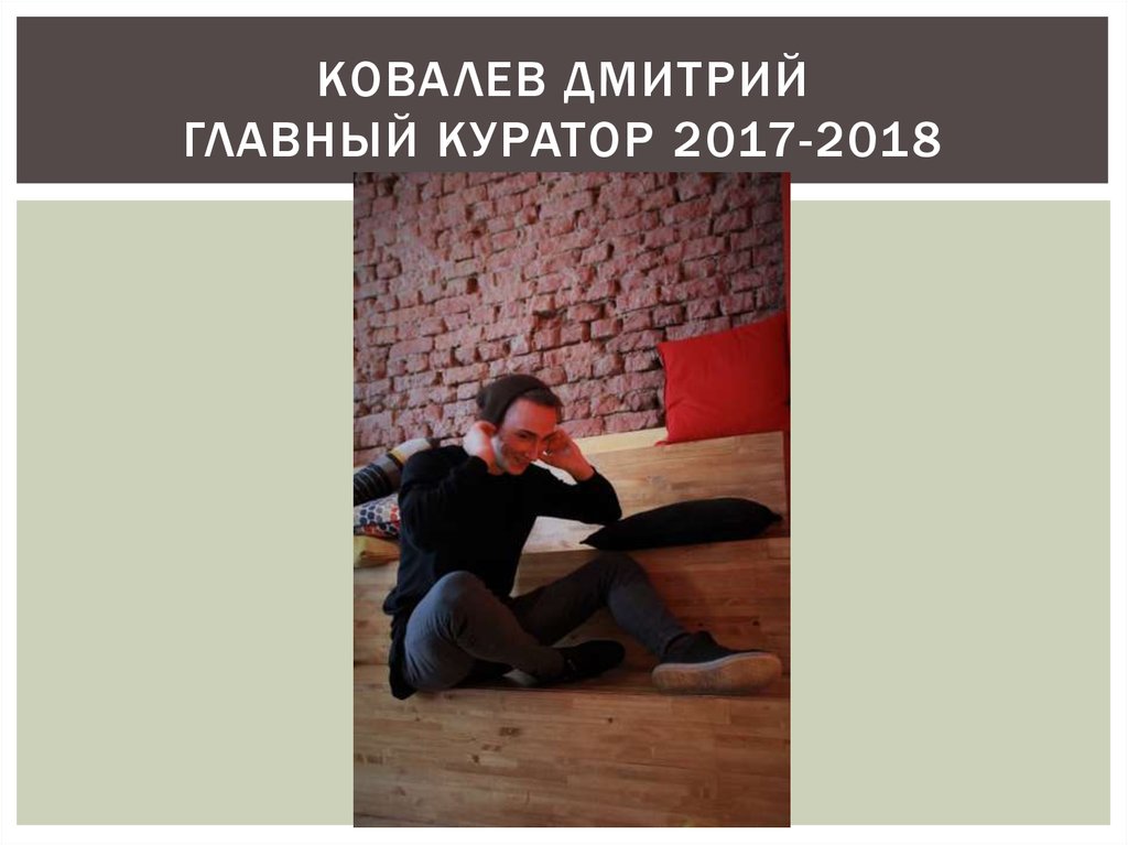 Ковалев Дмитрий Главный куратор 2017-2018
