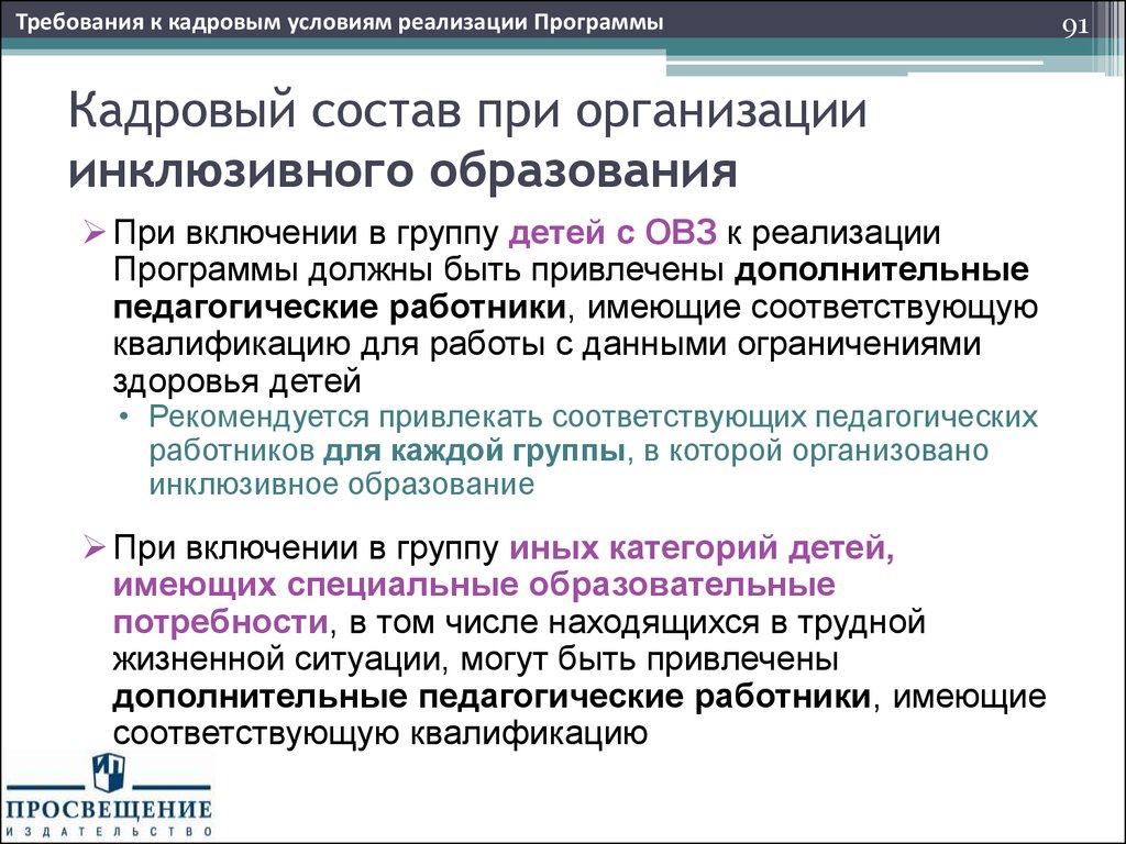 Требования к организации инклюзивного. Кадровое обеспечение инклюзивного образования. Требования к кадровым условиям реализации инклюзивного образования. Требования к кадровым условиям. Кадровый состав инклюзивного образовательного учреждения.