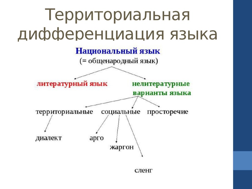 Понятие национальный русский язык
