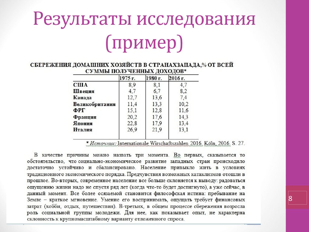 Анализ опроса пример для проекта