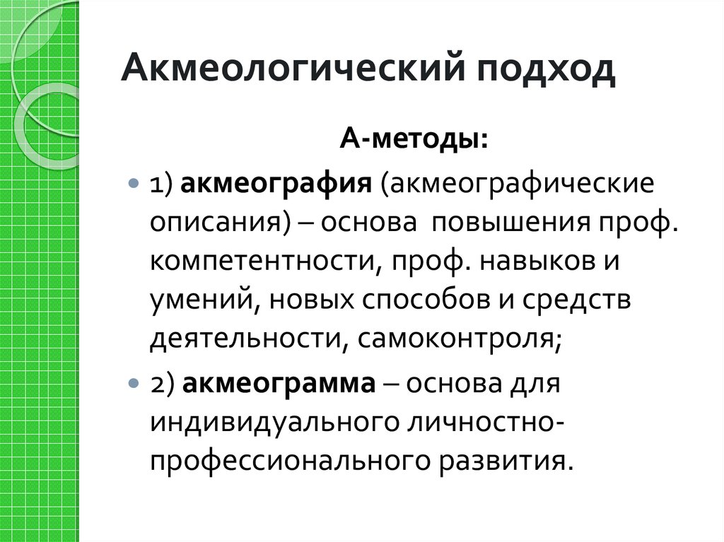 Образование акмеология