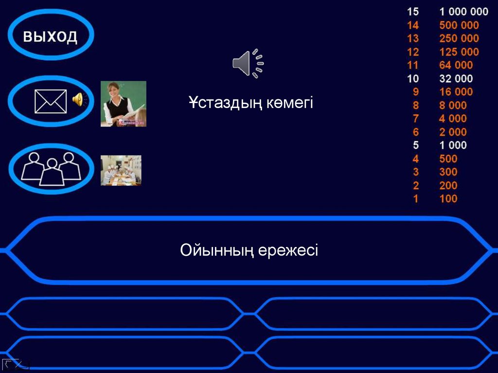 Ойынның ережесі