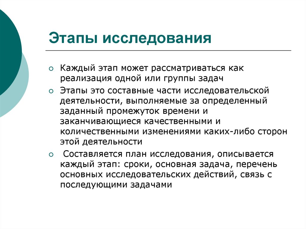 Этапы изучения материала. Этапы опроса. Задачи и этапы саморедактирования. Этапы исследования волос. Сильные стороны исследования педагогики.