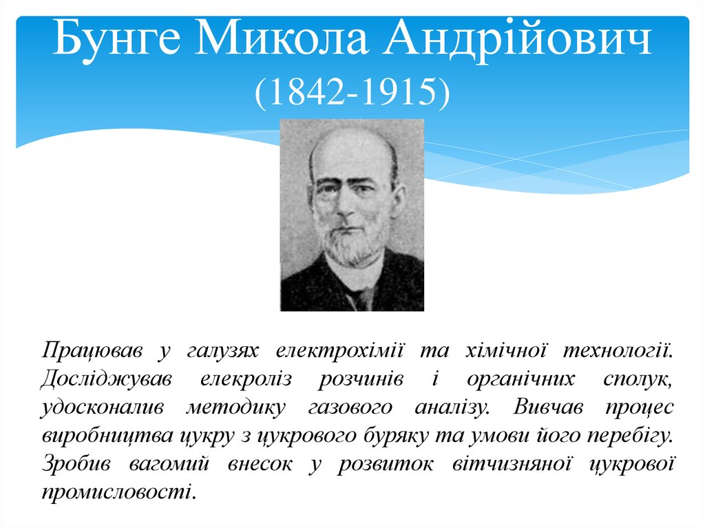 Бунге Микола Андрійович (1842-1915)
