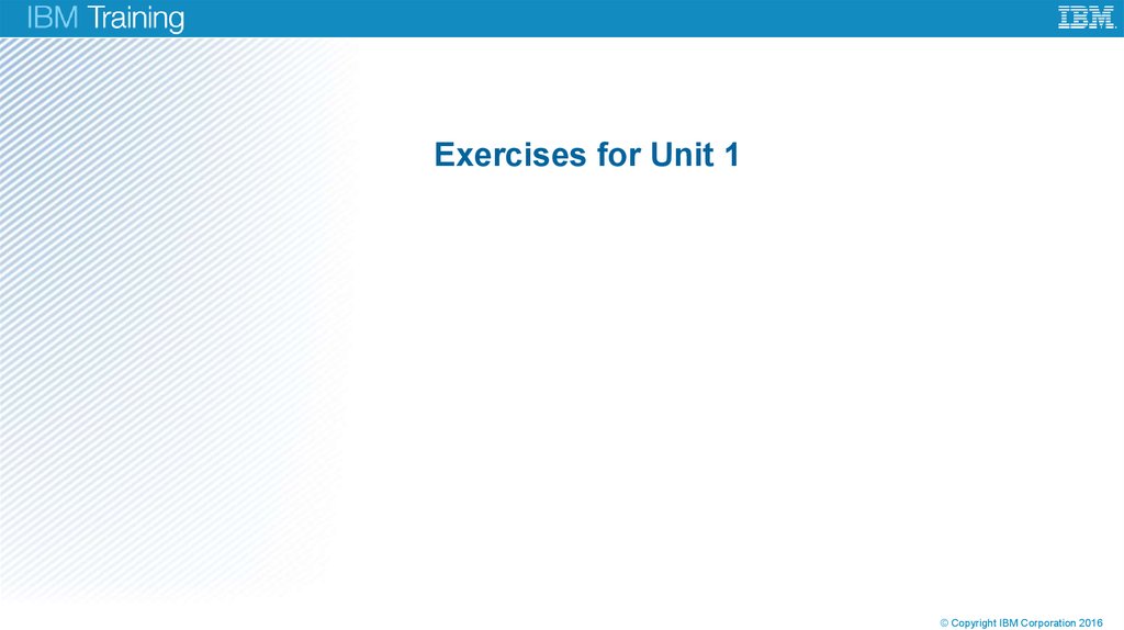 Exercises for Unit 1