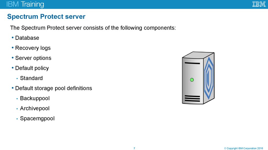 Spectrum Protect server