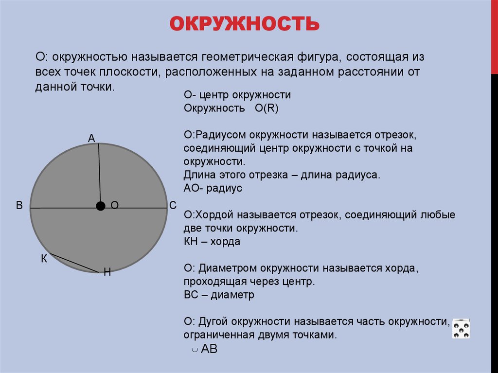 Почему круг назвали кругом. Части окружности. Xfcnm окружности RFR yfpsdftncz.