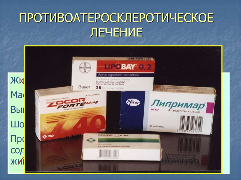ПРОТИВОАТЕРОСКЛЕРОТИЧЕСКОЕ ЛЕЧЕНИЕ
