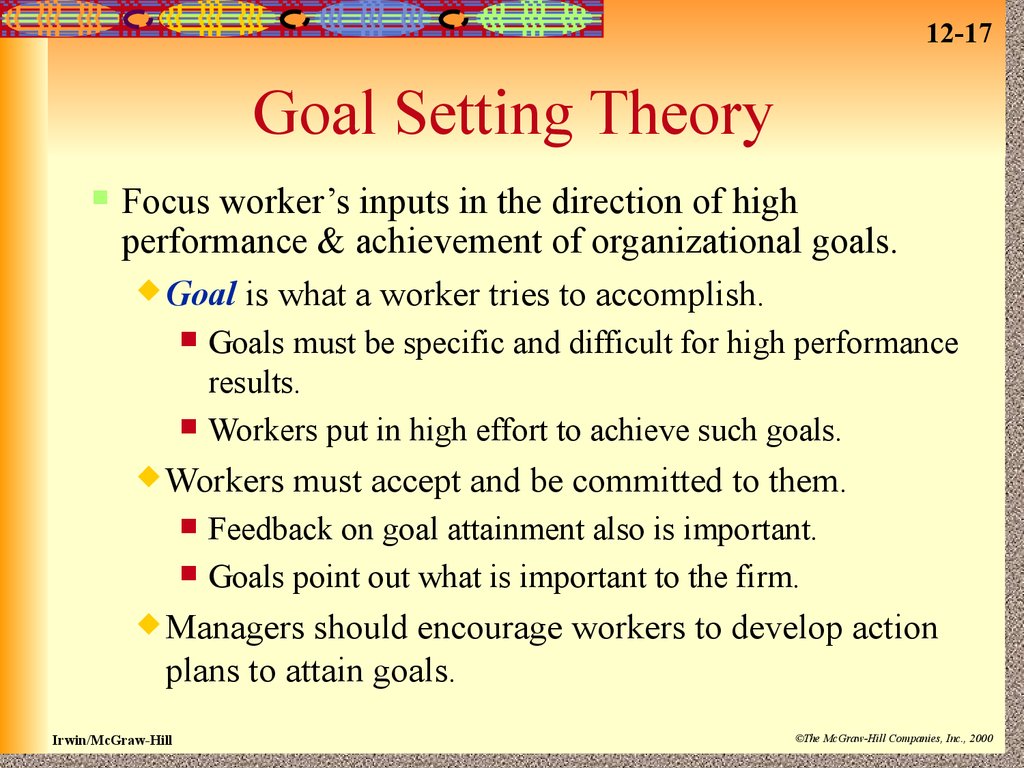 What Is Goal Theory