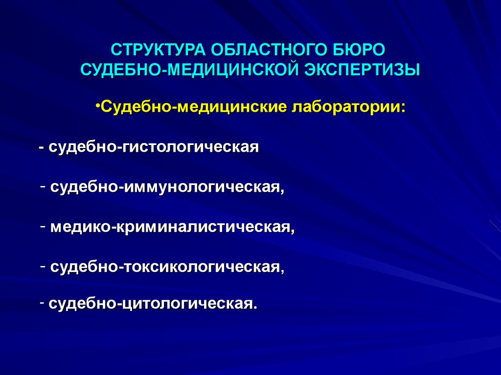 Предмет судебной медицины