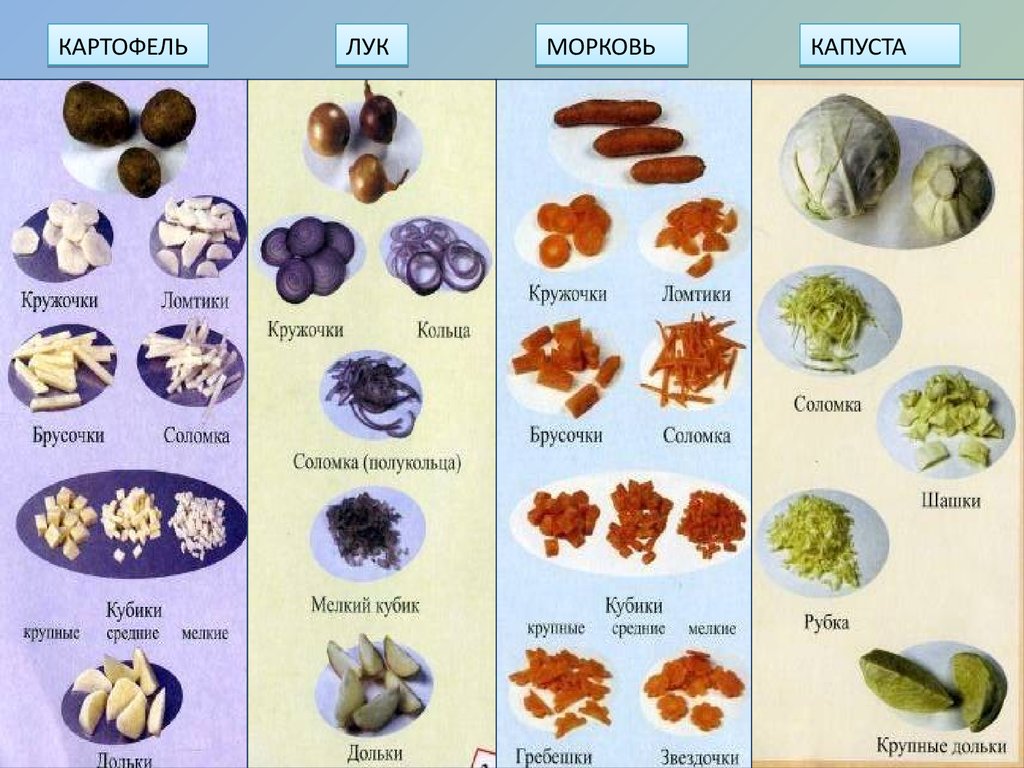 Формы нарезки овощей. Нарезки овощей таблица лука. Форма нарезки продуктов. Сложные формы нарезки лука. Формы нарезки луковых.