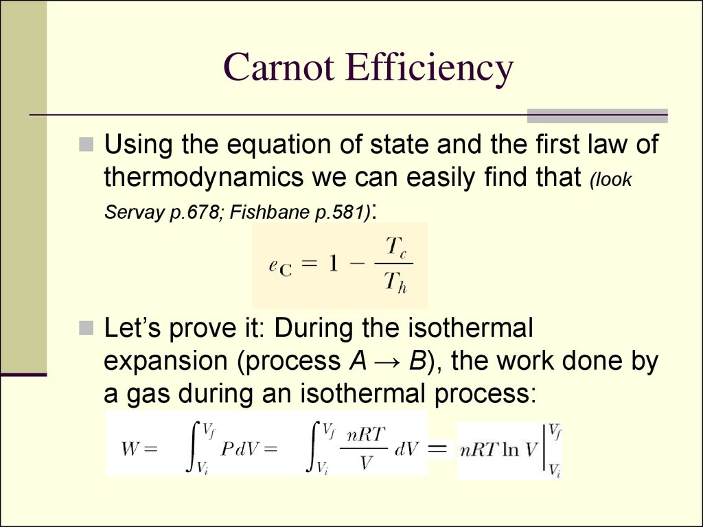 Carnot Efficiency