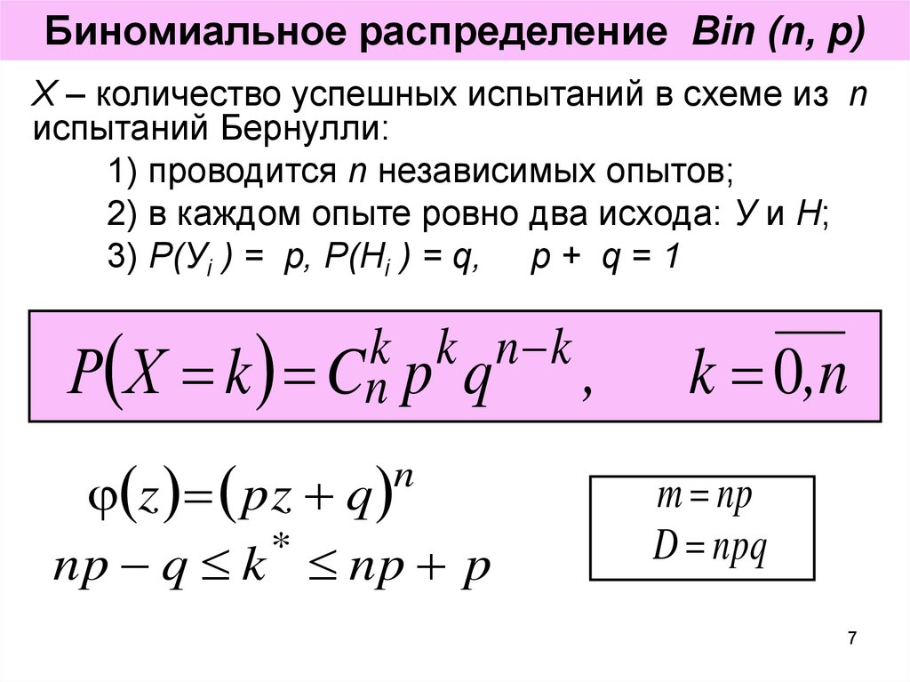 Биномиальное распределение случайной величины формула. Формула вероятности биномиального распределения. Эксперимент состоит из четырех последовательных