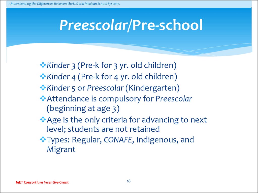 Preescolar/Pre-school
