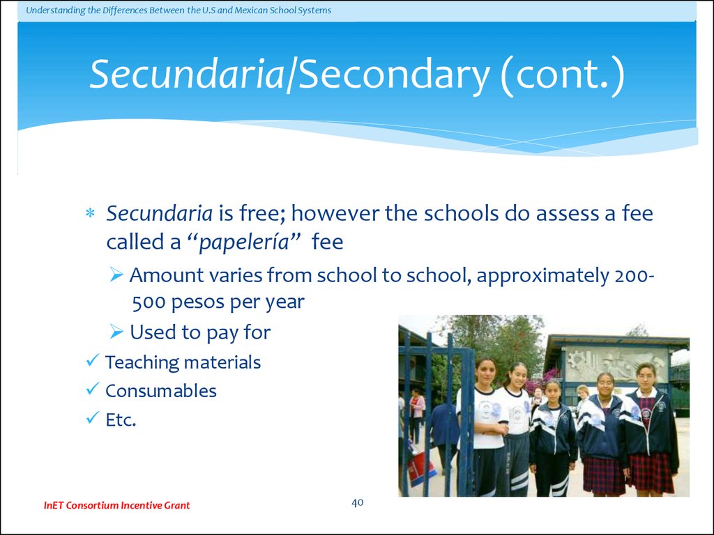 Secundaria/Secondary (cont.)