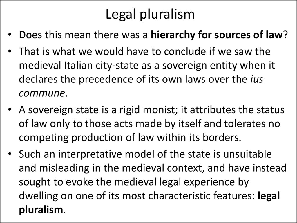 Legal pluralism
