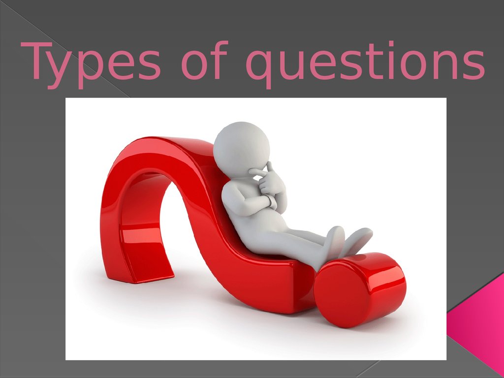 Презентация types of questions