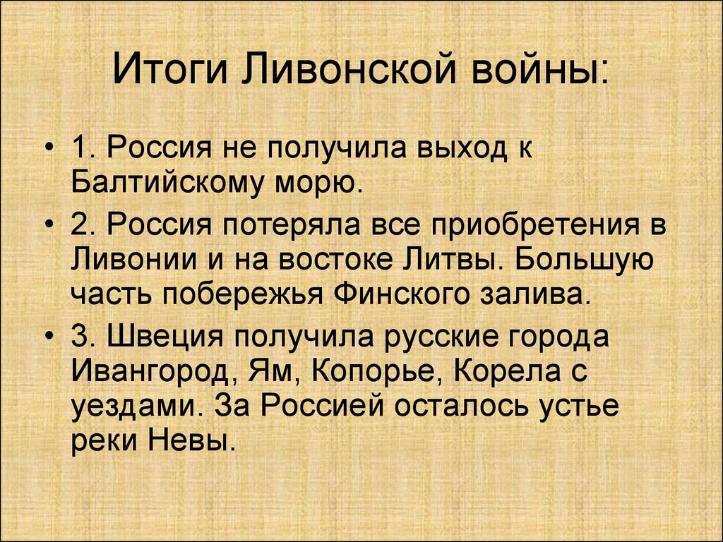 Каковы результаты этих войн. Ливонская война итоги войны. Итоги Ливонской войны. Результаты Ливонской войны. Ливонская война Иван 4 итоги.