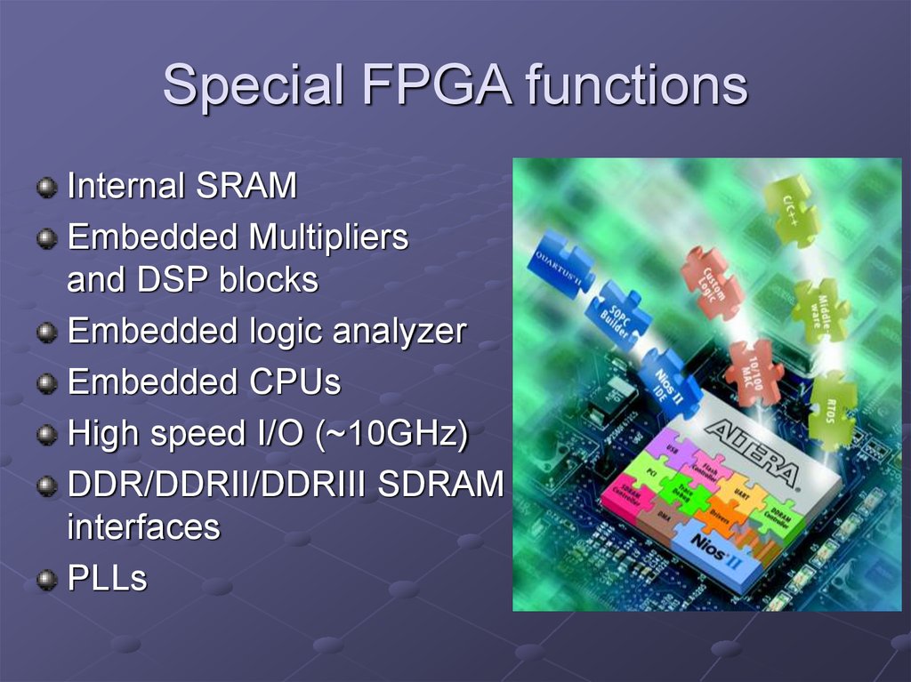 Special FPGA functions