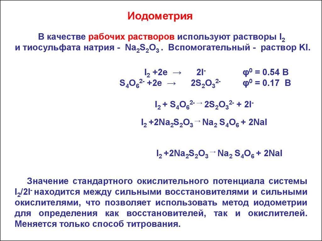 Раствор na2s2o3