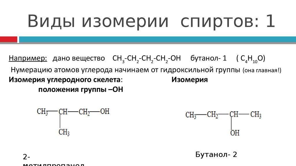Виды изомерии. Изомерия углеродного скелета многоатомных спиртов. Изомеры многоатомных спиртов. Строение многоатомных спиртов, изомерия и номенклатура.. Оптическая изомерия одноатомных спиртов.