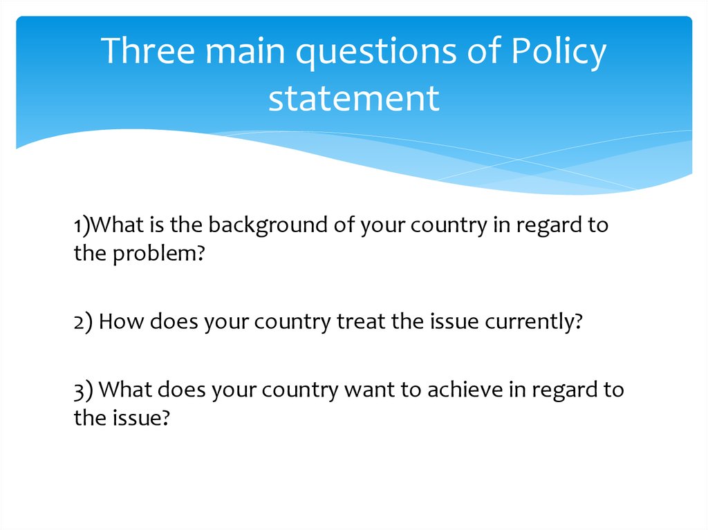 How Do I Write A Policy Statement