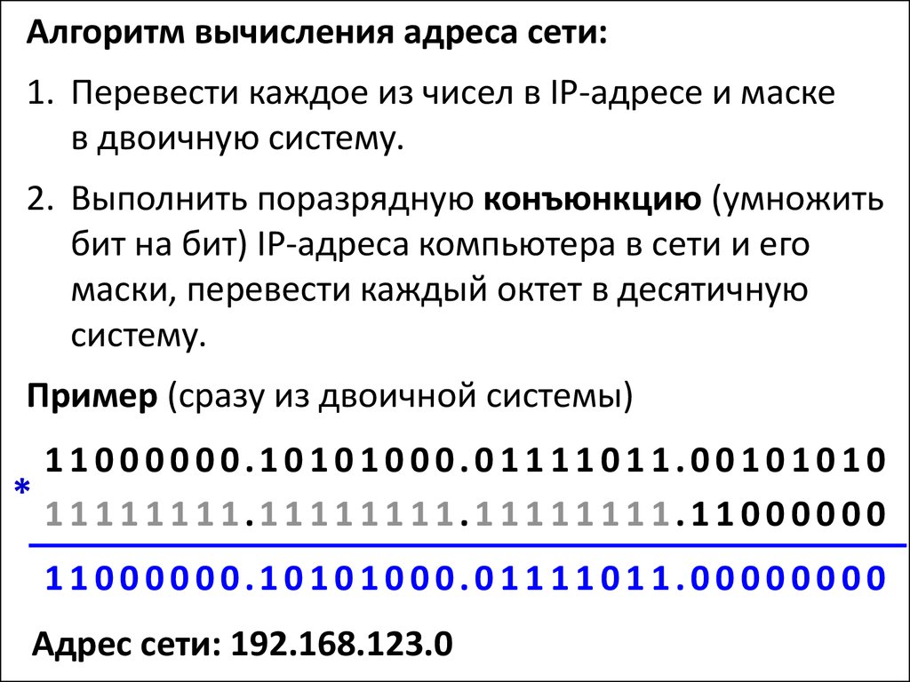 Адресация компьютеров в сети - презентация онлайн