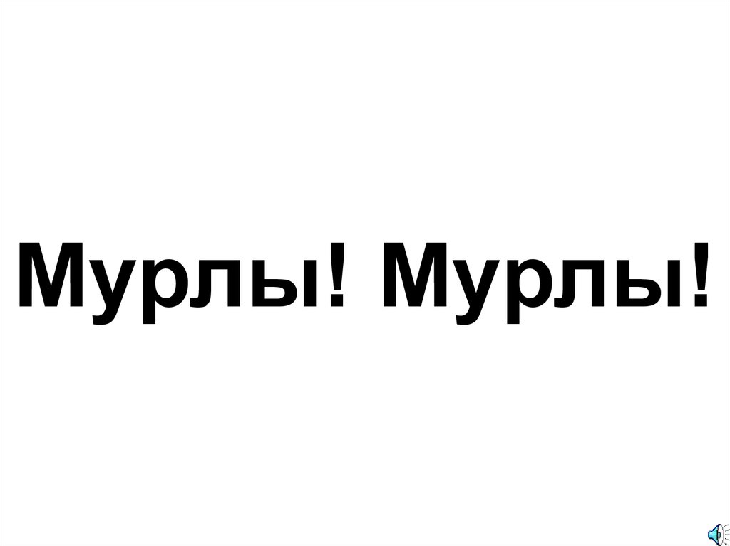 Мурлы! Мурлы!