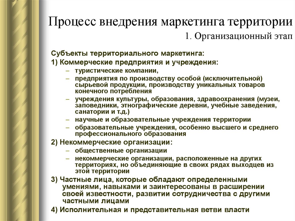 Особое исключительное. Субъекты маркетинга территорий. Субъектами маркетинга территорий являются:. Объекты маркетинга территорий. Субъекты маркетинга территорий их цели и интересы.