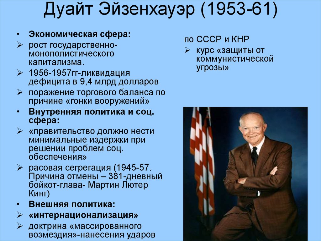 Политика кратко. Дуайт Дэвид Эйзенхауэр внутренняя политика. Дуайт Эйзенхауэр внешняя политика. Дуайт Дэвид Эйзенхауэр внутренняя и внешняя политика. Дуайт д. Эйзенхауэр основные события.