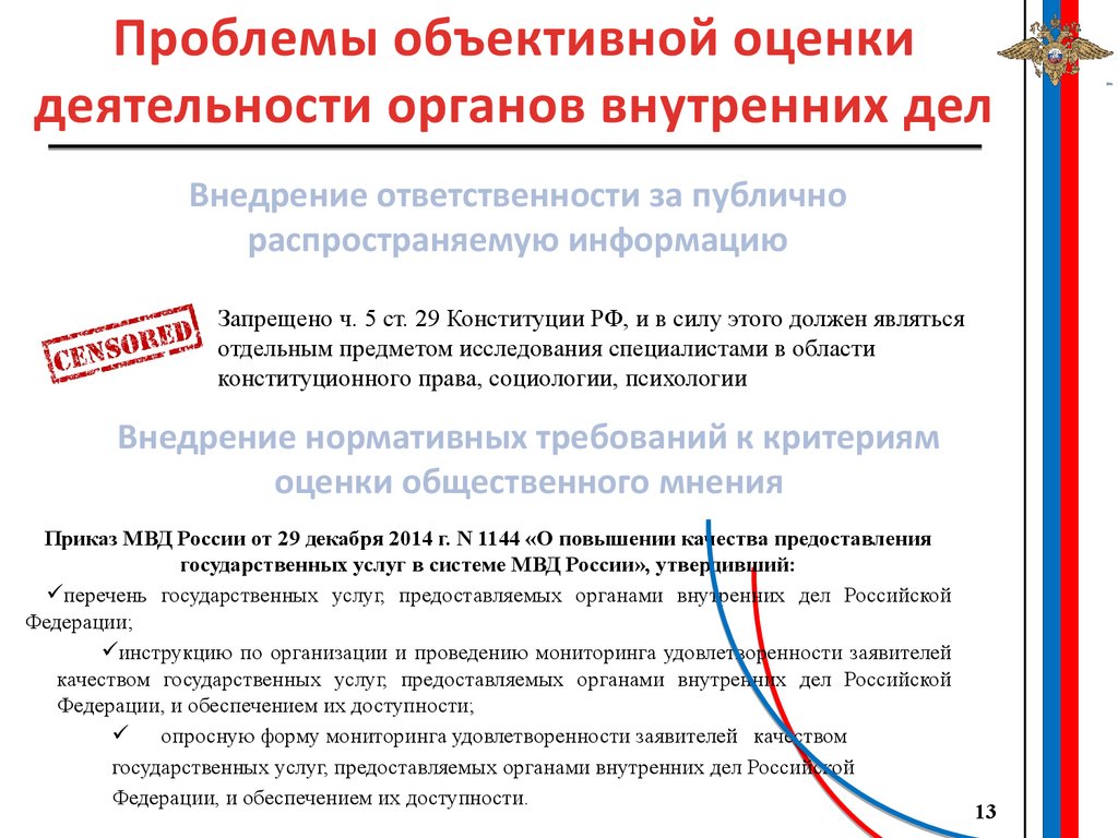 Объективные проблемы