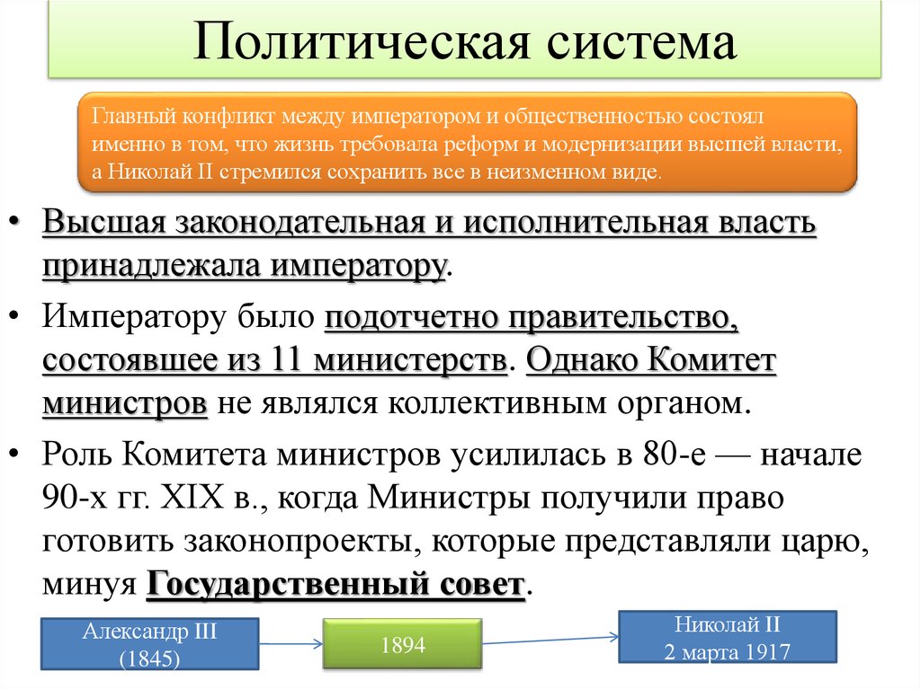 Политическая система