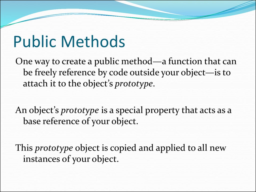 Public Methods