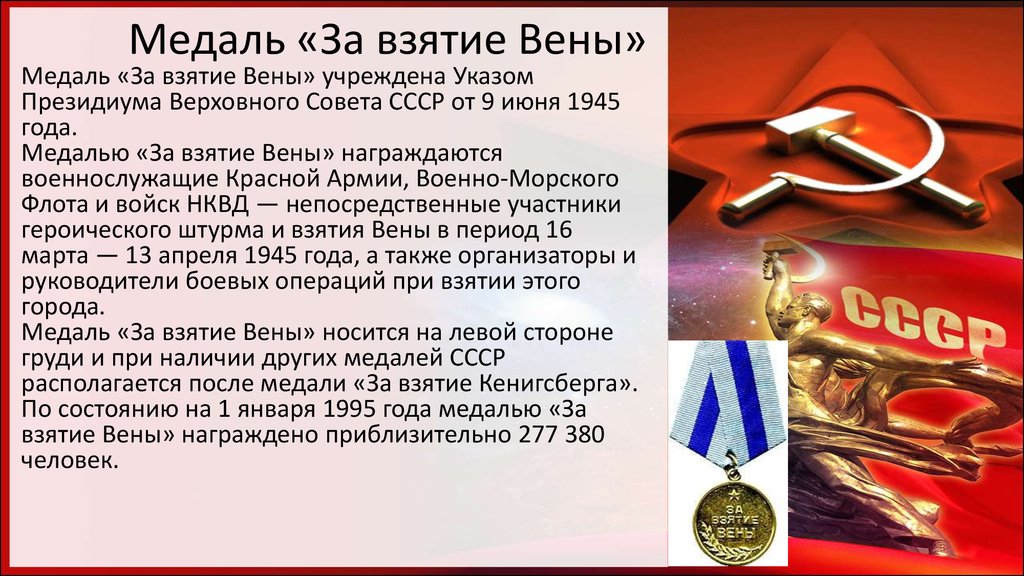 Взятие вены советскими войсками 1945