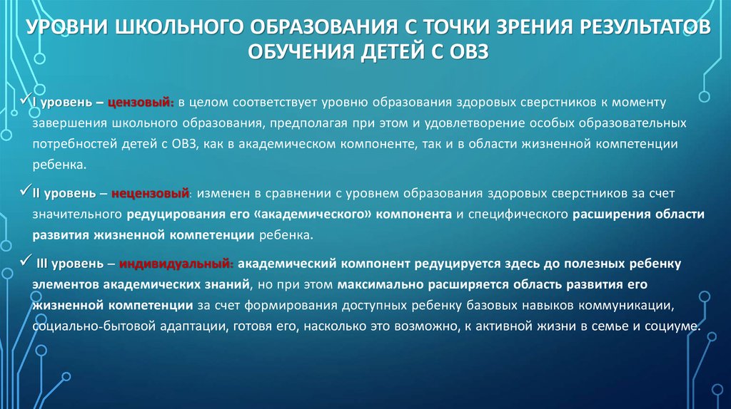 Форма получения образования ребенком с овз. Уровни образования для детей с ОВЗ. Цензовый уровень образования детей с ОВЗ. Нецензовый уровень образования детей с ОВЗ это. Нецензовый уровень образования это.