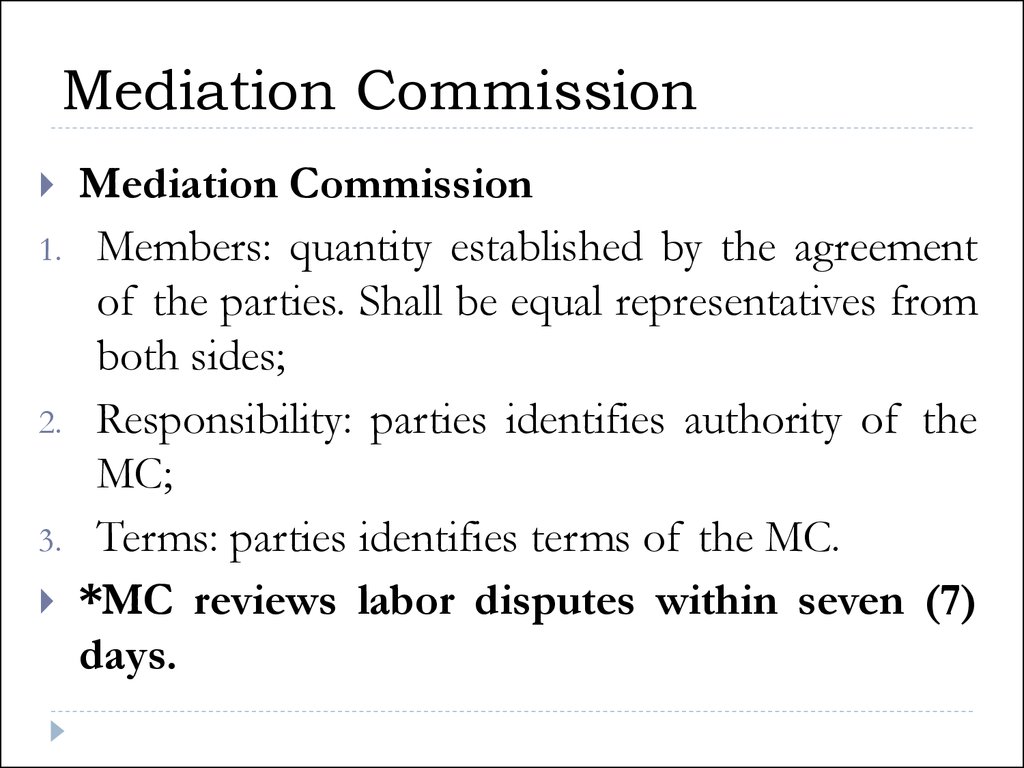 Mediation Commission