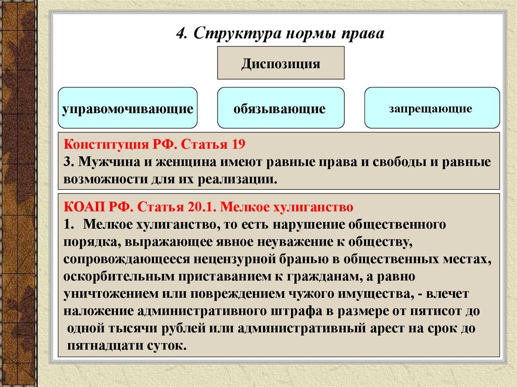 2 право и правовые нормы. Нормы права статьи. Структура нормы права. Структура нормы права диспозиция. Структурные элементы нормы права.